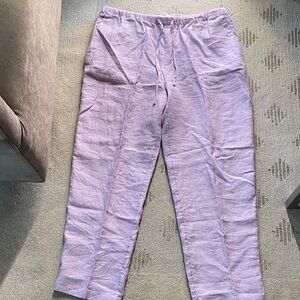 Mango lavender linen pants - new with tags! - Sz XL